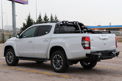Mitsubishi L200 Long Bed 2010 - 2015 Combat Roll Bar with LED Light Pods - Eagle 4x4