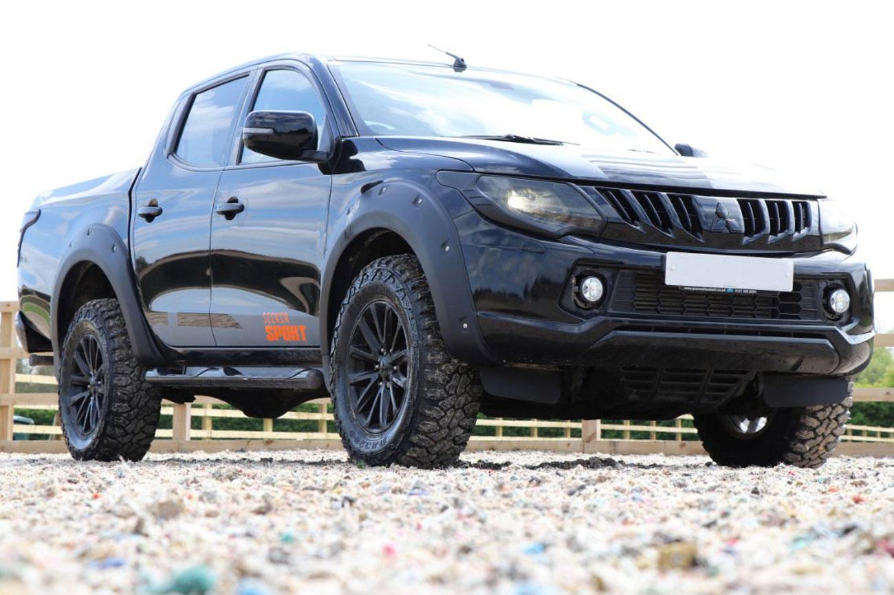 Mitsubishi L200 Series 5 Head Light and Rear Light Covers - Full Set - Black - Eagle 4x4