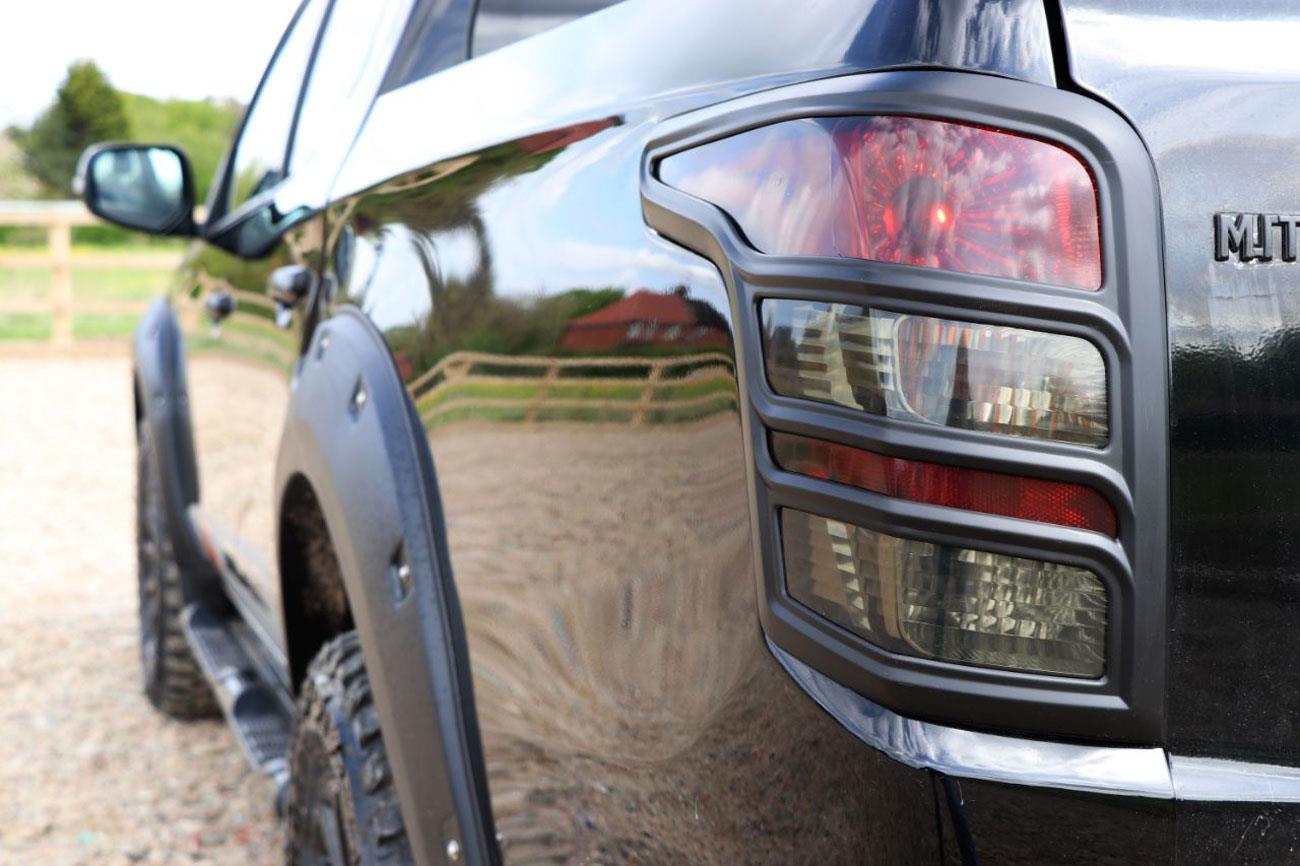 Mitsubishi L200 Series 5 Head Light and Rear Light Covers - Full Set - Black - Eagle 4x4