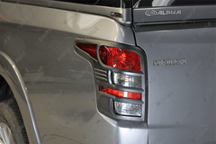 Mitsubishi L200 Series 5 Head Light and Rear Light Covers - Full Set - Black - Eagle 4x4