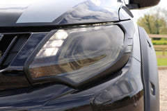 Mitsubishi L200 Series 5 Head Light and Rear Light Covers - Full Set - Black - Eagle 4x4