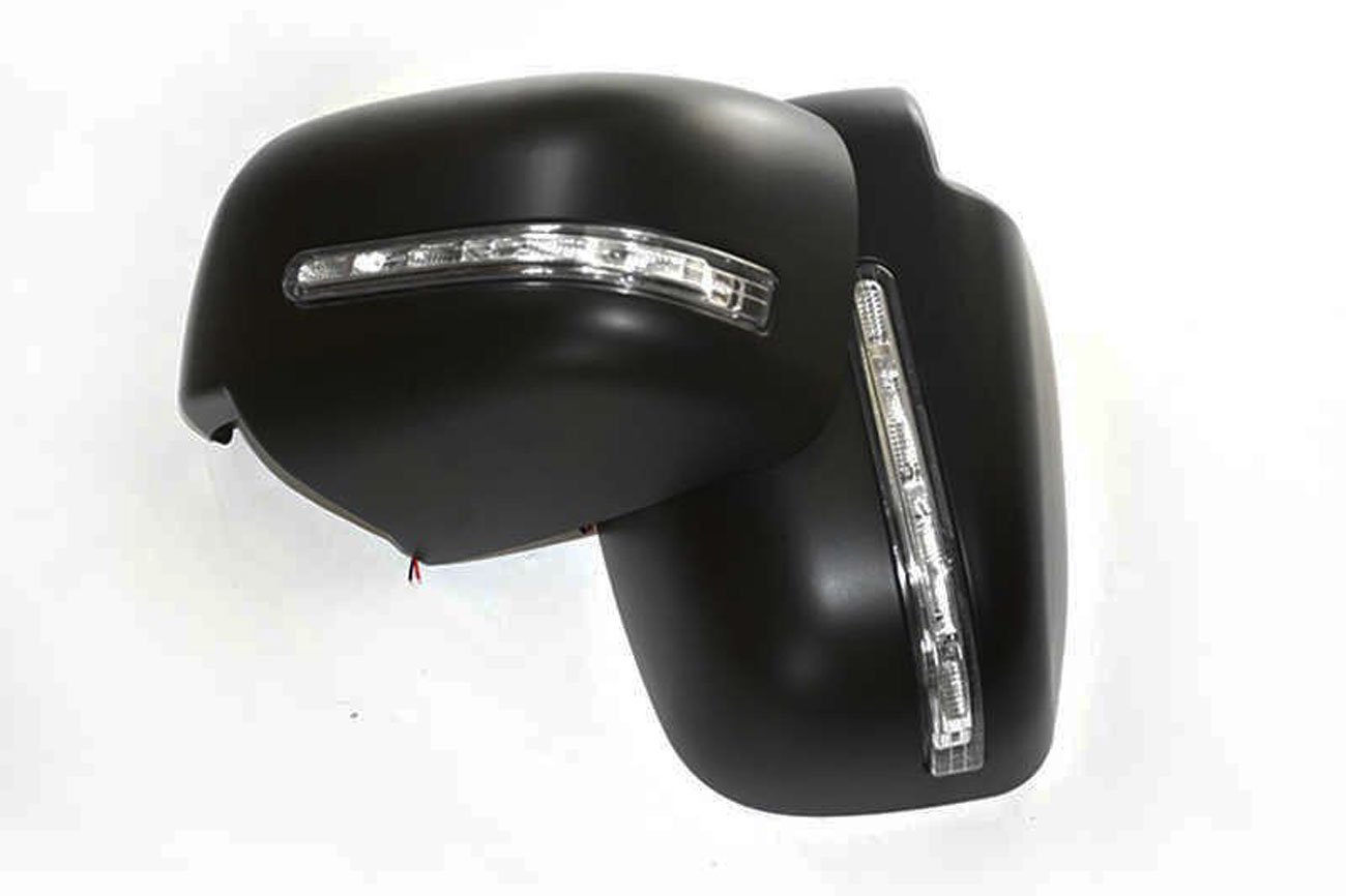 Mitsubishi L200 Series 5 LED Mirror Covers Black - Pair - Eagle 4x4