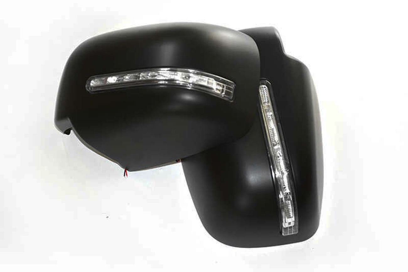 Mitsubishi L200 Series 5 LED Mirror Covers Black - Pair - Eagle 4x4