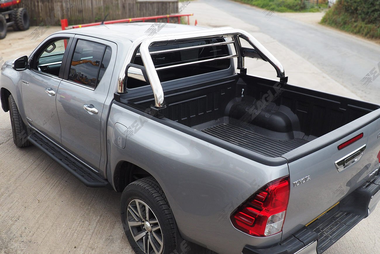 NEW 2016+ Toyota Hilux Roll Bar Stainless Steel - Fits with Tonneau Covers - Stainless Steel - Eagle 4x4