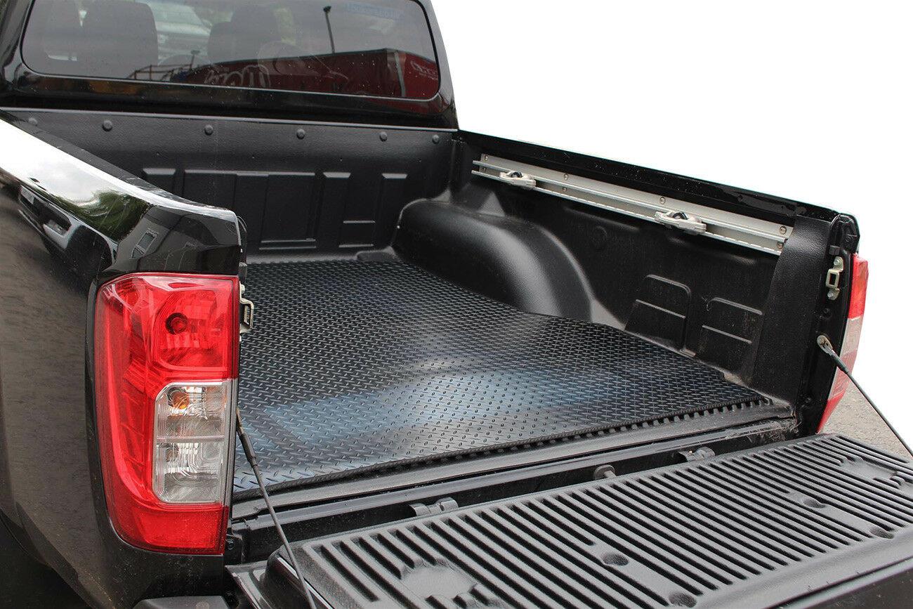 Nissan Navara D40 05 - 15 3mm Chequered Rubber Non Slip Load Bed Liner Mat (Dog mat) - Eagle 4x4