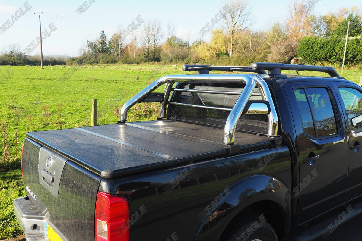 Nissan Navara D40 Hawk Roll Bar - Fits with Tonneau Covers - Stainless Steel - Eagle 4x4