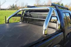 Nissan Navara D40 Hawk Roll Bar - Fits with Tonneau Covers - Stainless Steel - Eagle 4x4
