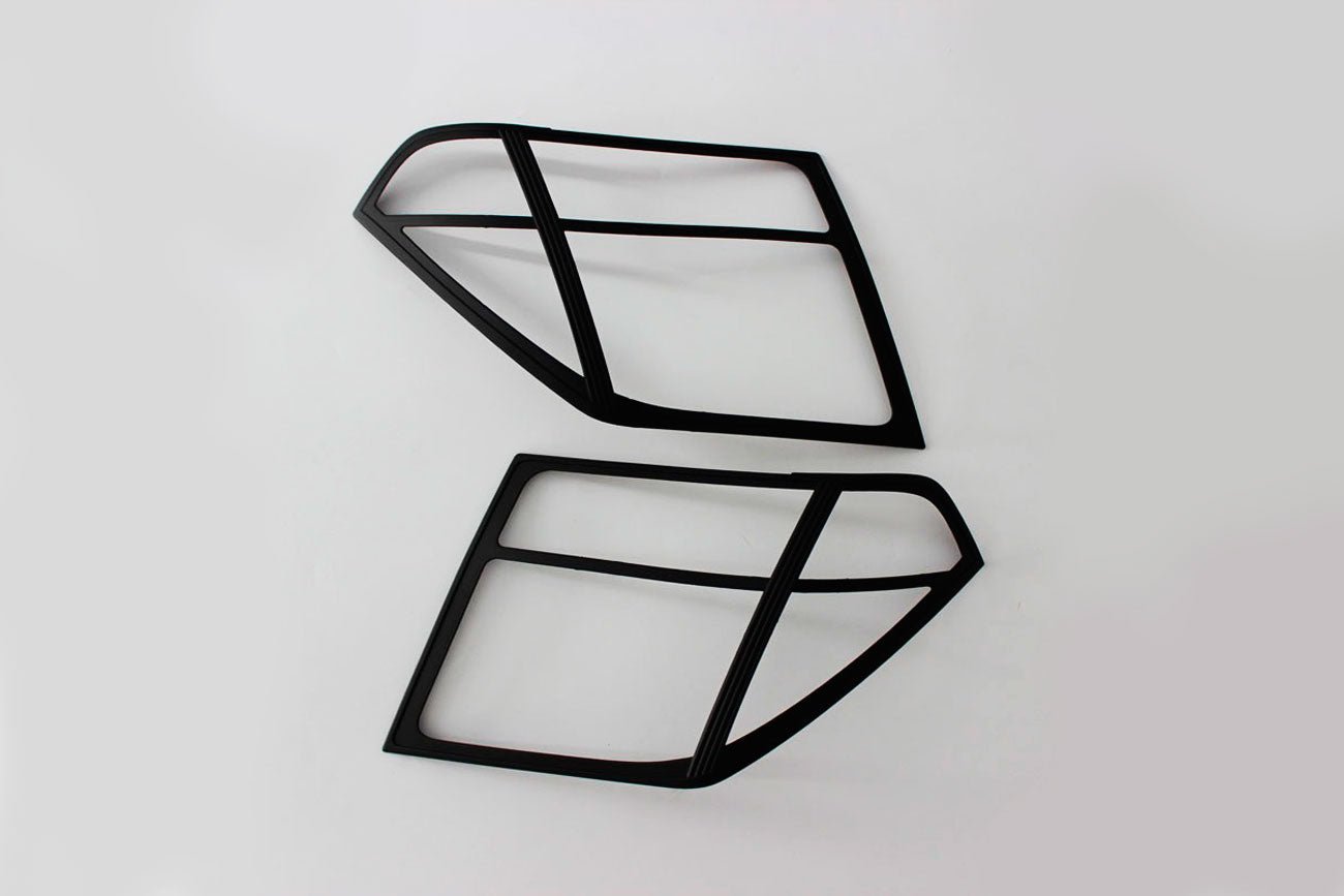 Nissan Navara D40 Headlight AND Rear Light Surrounds - Full Set - Matt Black - Eagle 4x4