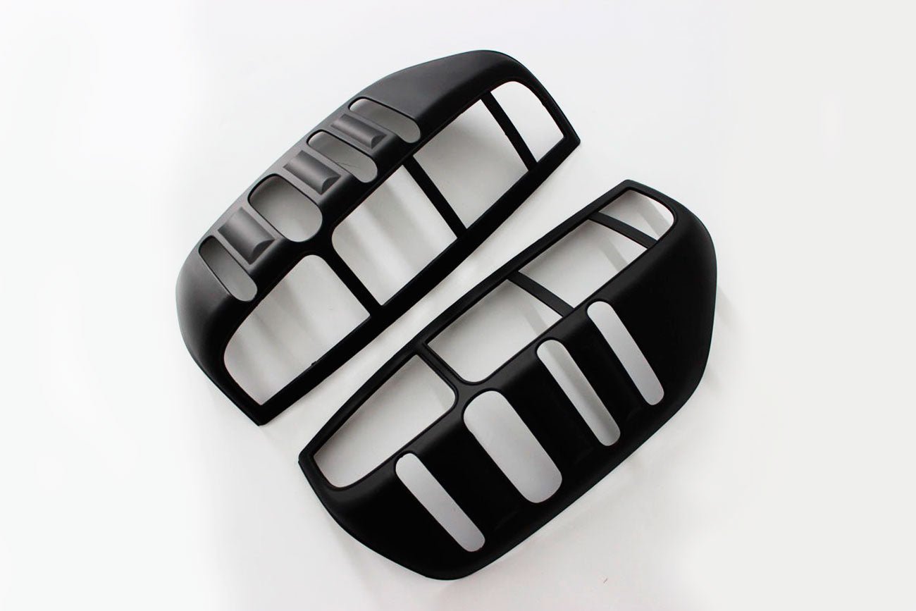Nissan Navara D40 Headlight AND Rear Light Surrounds - Full Set - Matt Black - Eagle 4x4