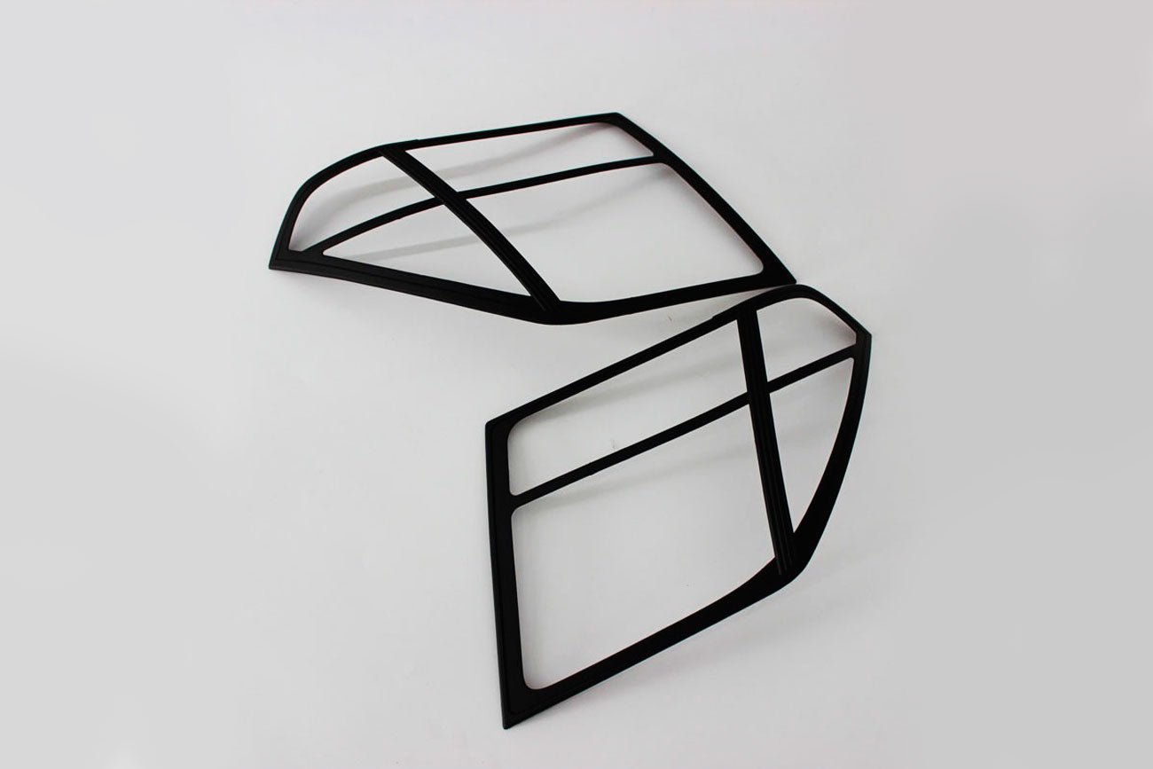 Nissan Navara D40 Headlight AND Rear Light Surrounds - Full Set - Matt Black - Eagle 4x4