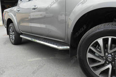 Nissan Navara NP300 16+ Alpine F1 Running Boards - Stainless Steel - Eagle 4x4