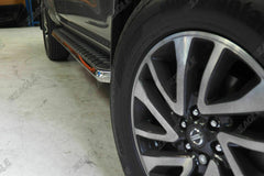 Nissan Navara NP300 16+ Alpine F1 Running Boards - Stainless Steel - Eagle 4x4