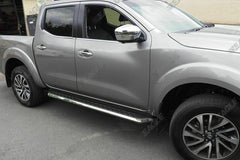 Nissan Navara NP300 16+ Alpine F1 Running Boards - Stainless Steel - Eagle 4x4