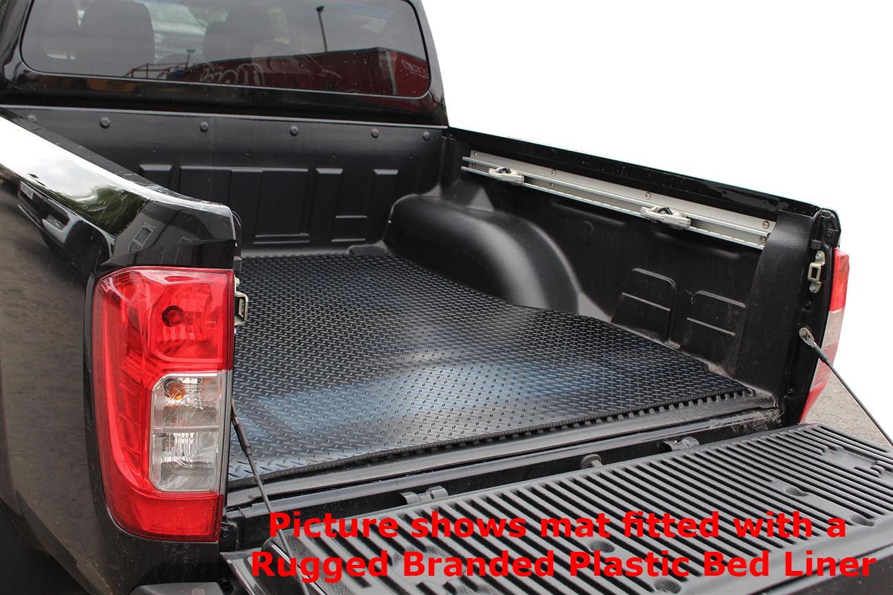 Nissan Navara NP300 3mm Chequered Rubber Non Slip Load Bed Liner Mat (Dog mat) - Eagle 4x4