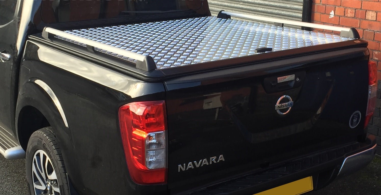 Nissan Navara NP300 D/C Eagle1 Aluminium Chequered Plate Tonneau Cover - Eagle 4x4