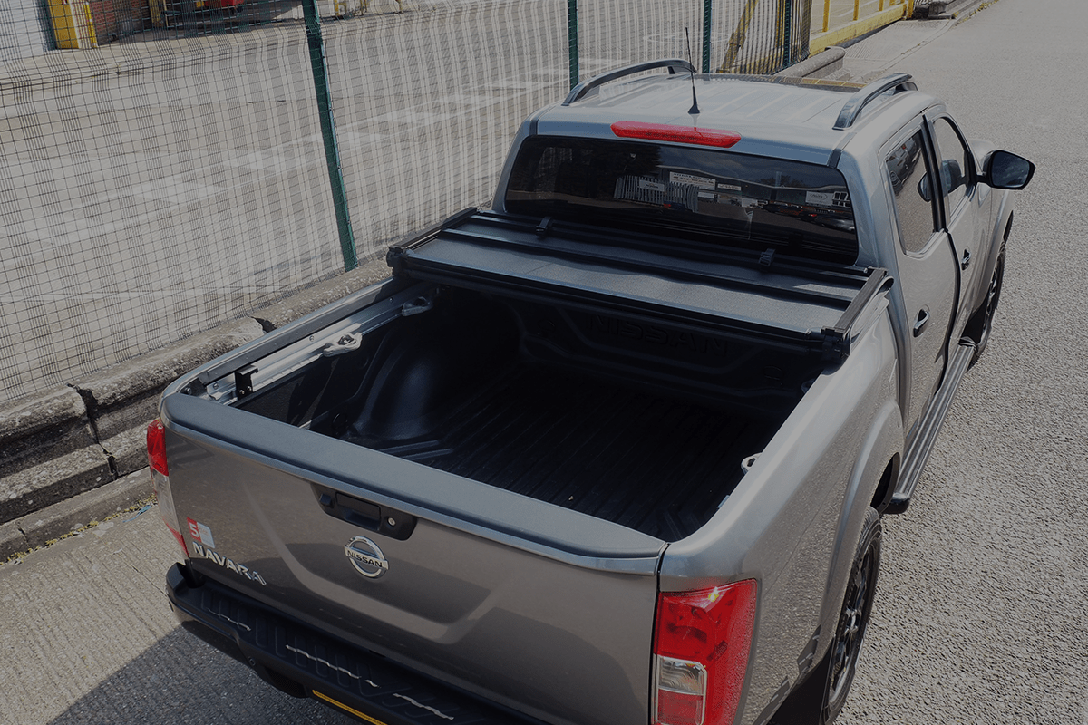 Nissan NP300 Navara Hawk Hard Tri Fold Tonneau Cover - Bed Cover D/C 2015 - Eagle 4x4