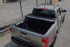 Nissan NP300 Navara Hawk Hard Tri Fold Tonneau Cover - Bed Cover D/C 2015 - Eagle 4x4
