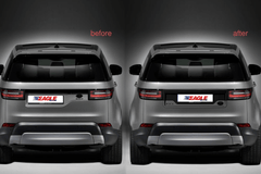 REAR TAILGATE NUMBER PLATE MOULDING To Fit Land Rover Discovery 2017-2021 - Eagle 4x4