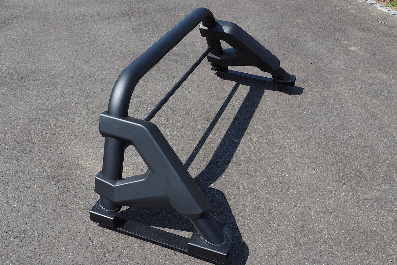 Soft Roll Up Tonneau Cover & BLACK F1 Roll bar for Ford Ranger T6 - Matt Black - Eagle 4x4