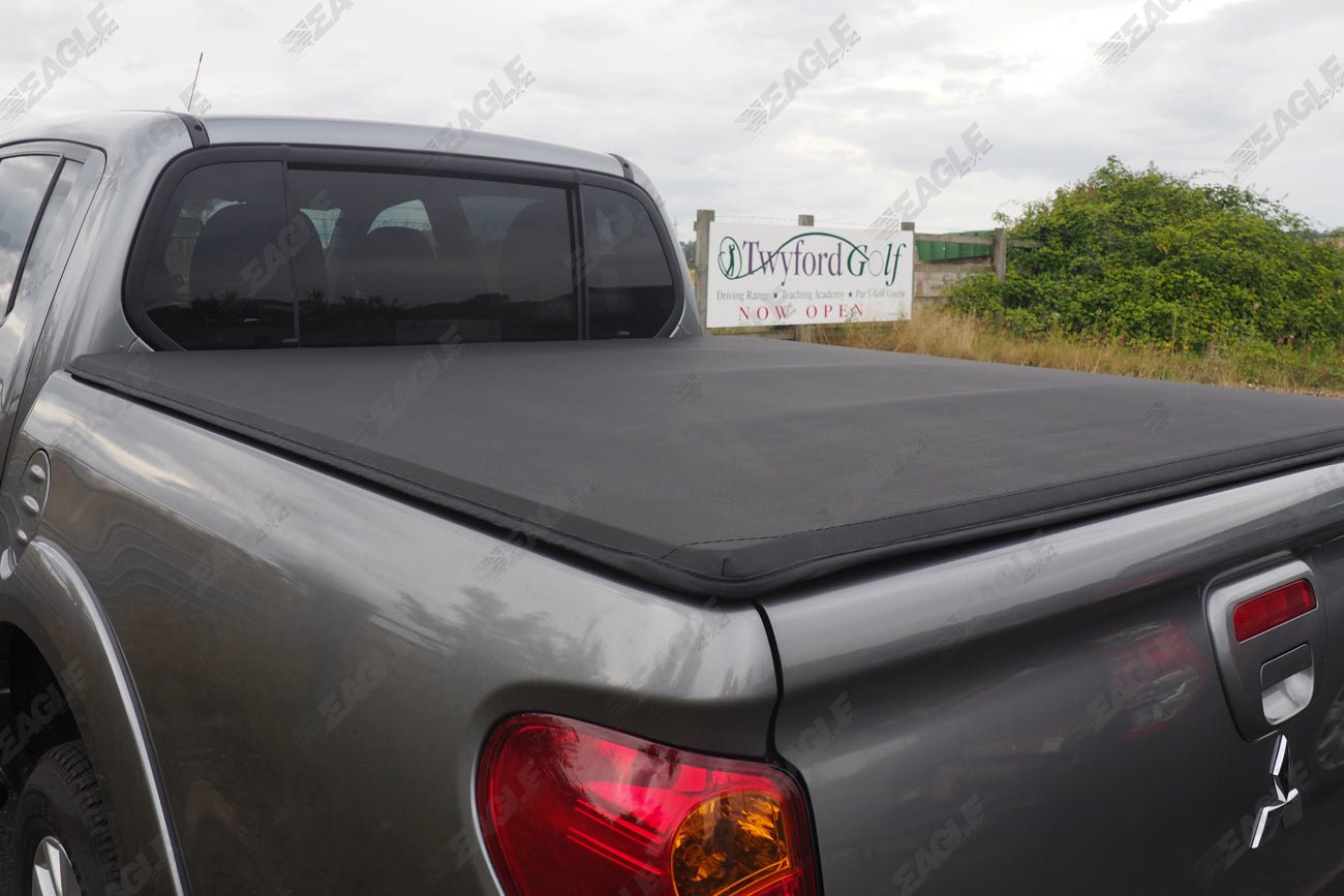 Soft Roll Up Tonneau Cover & BLACK F1 Roll Bar For Isuzu D - Max - Matt Black - Eagle 4x4