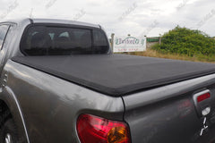 Soft Roll Up Tonneau Cover & BLACK F1 Roll Bar For Isuzu D - Max - Matt Black - Eagle 4x4