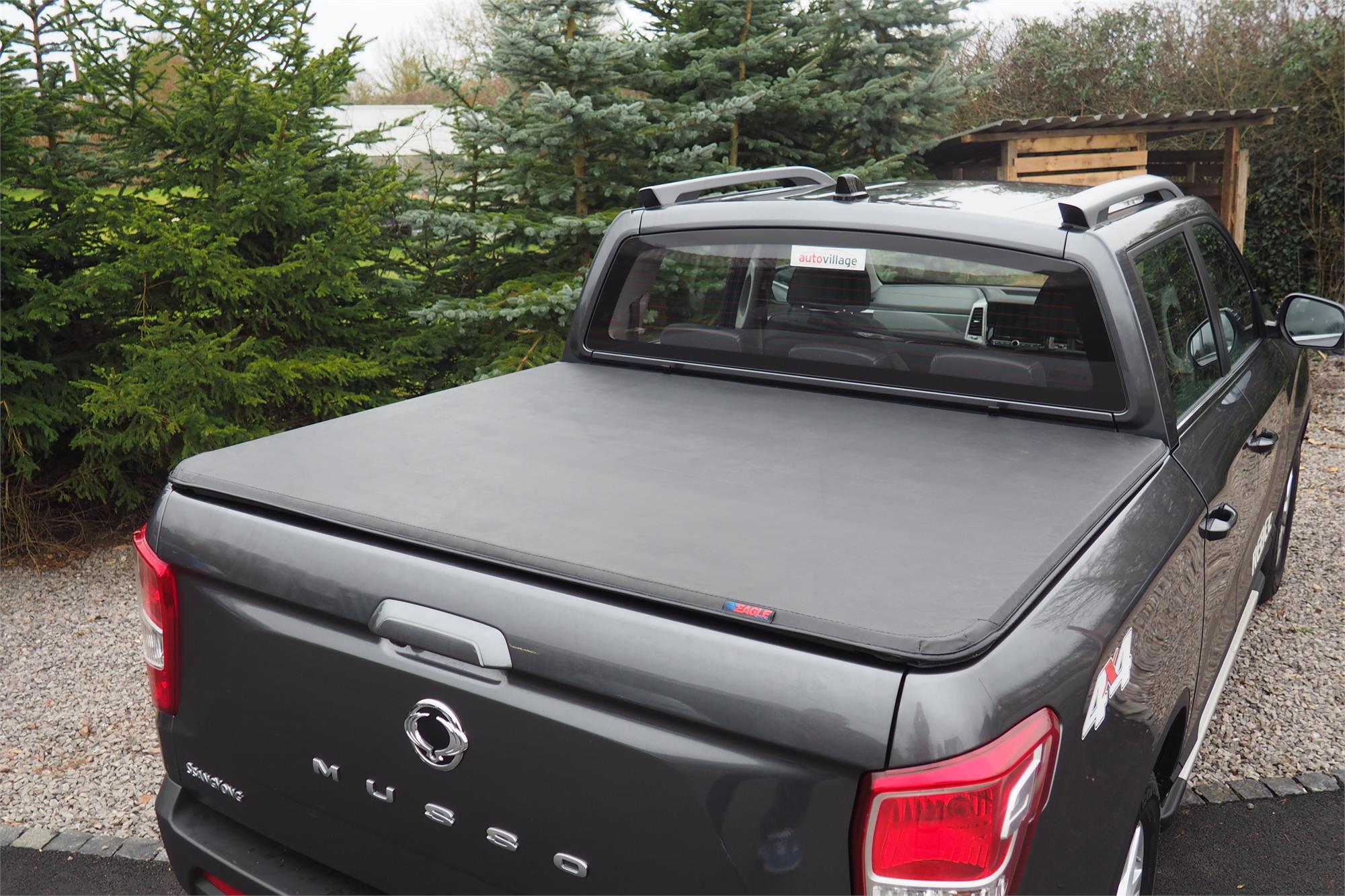 Ssangyong Musso Short Bed Soft Tri Folding Tonneau Cover - Eagle 4x4