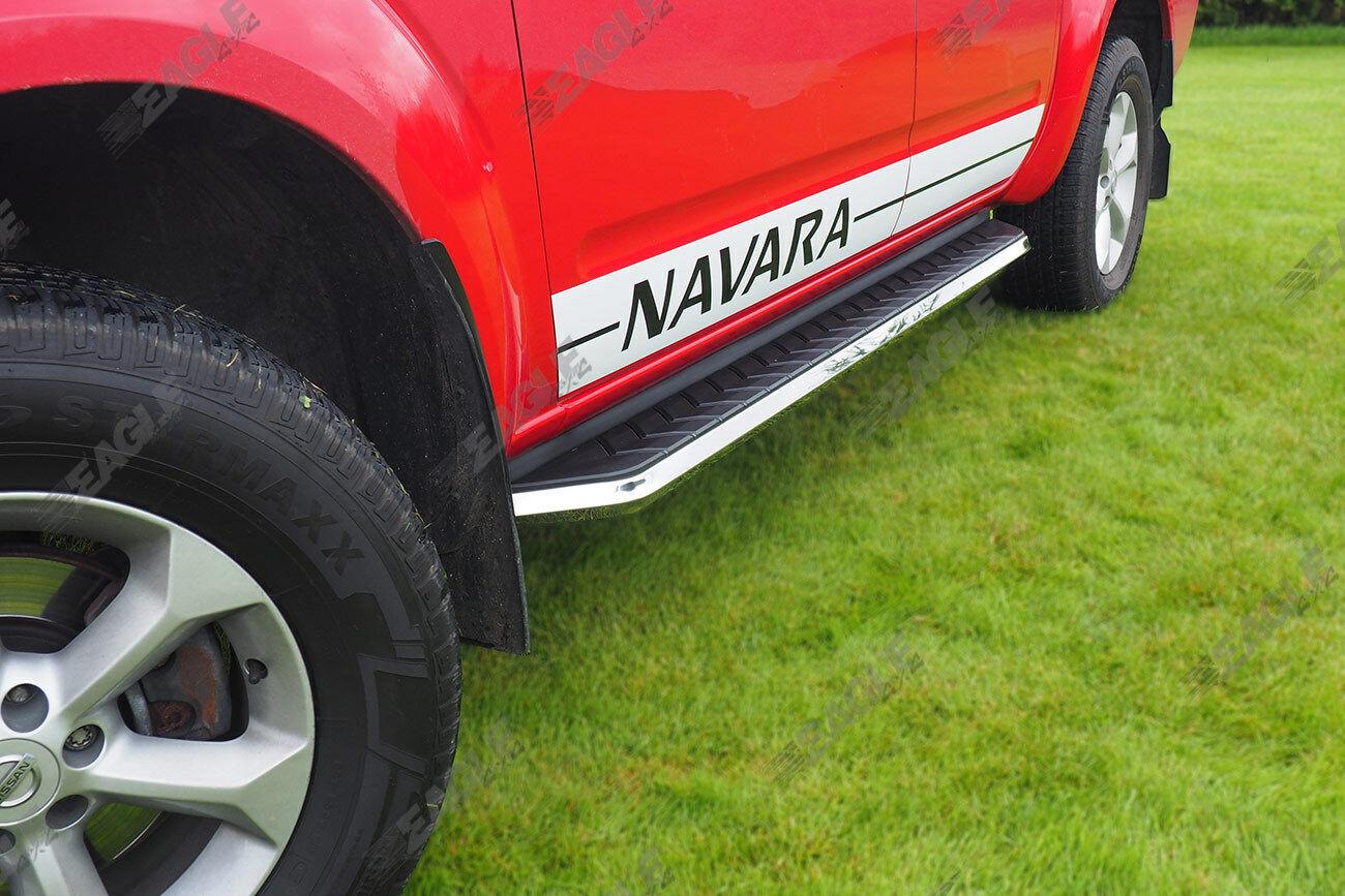 Toyota Hilux 05 - 15 Alpine F1 Running Boards - Stainless Steel - Eagle 4x4