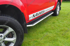 Toyota Hilux 05 - 15 Alpine F1 Running Boards - Stainless Steel - Eagle 4x4