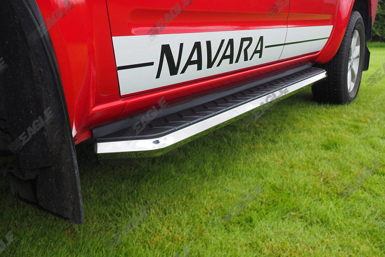 Toyota Hilux 05 - 15 Alpine F1 Running Boards - Stainless Steel - Eagle 4x4