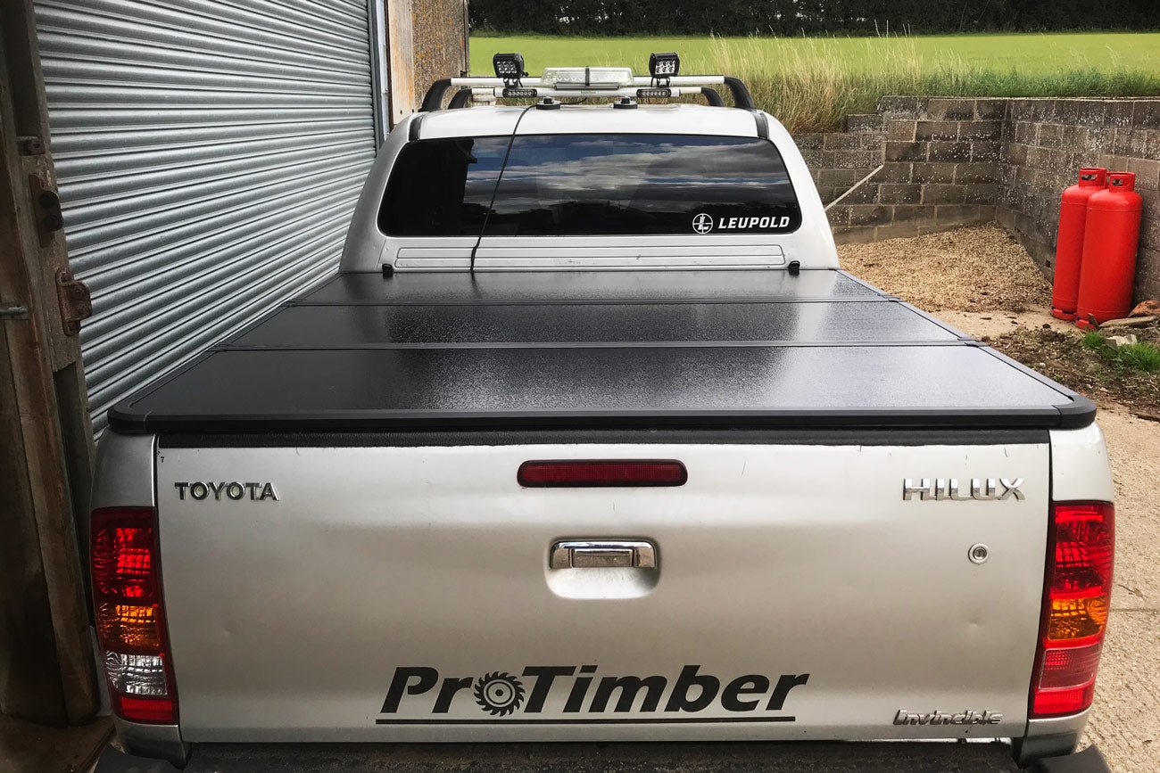Toyota Hilux 05 - 15 Eagle Pro Fold Hard Tri Fold Tonneau Cover - Eagle 4x4