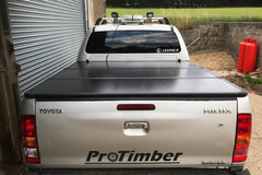 Toyota Hilux 05 - 15 Eagle Pro Fold Hard Tri Fold Tonneau Cover - Eagle 4x4