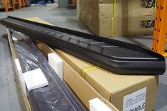Toyota Hilux 2005 - 2015 Black Side Steps - Alpine F1 Black Running Boards - Matt Black - Eagle 4x4