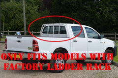 Toyota Hilux 2005 - 2015 Hawk Hard Fold Tonneau Cover - Vehicles with Ladder Rack - Eagle 4x4