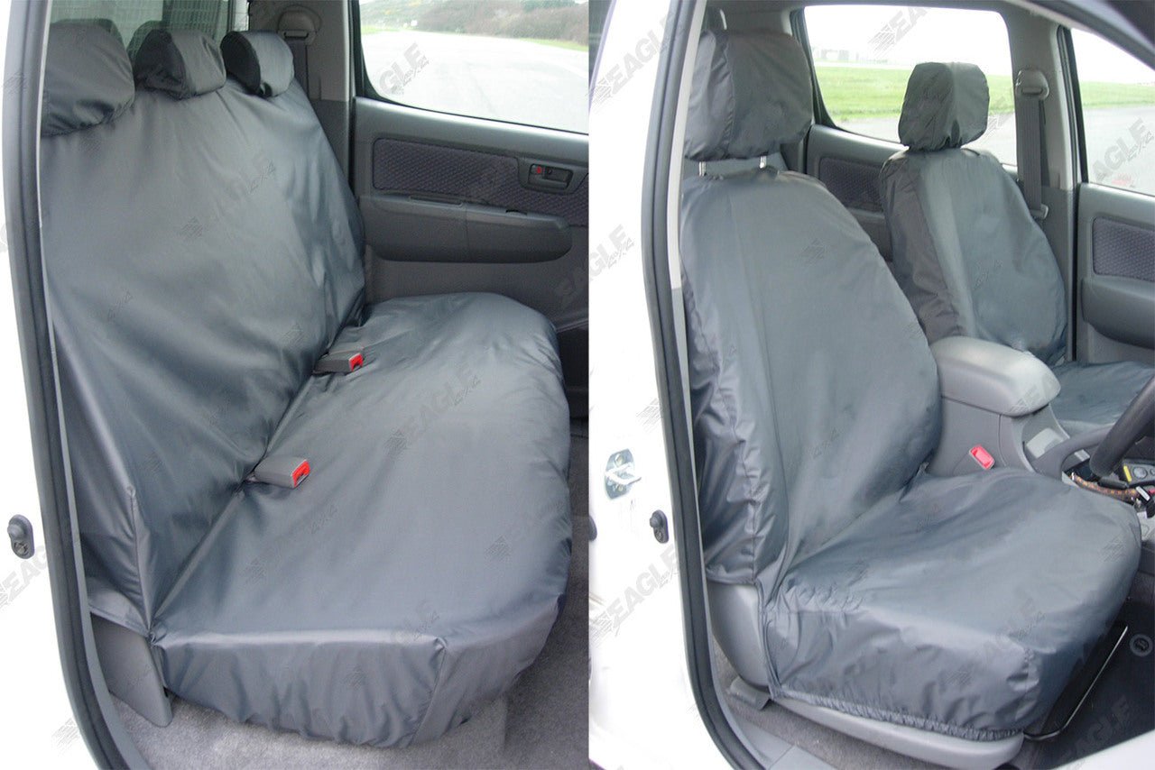 Toyota Hilux 2005 - 2015 Seat Covers - Eagle1 Tailored Fit - Full Set - Green Camo - Eagle 4x4