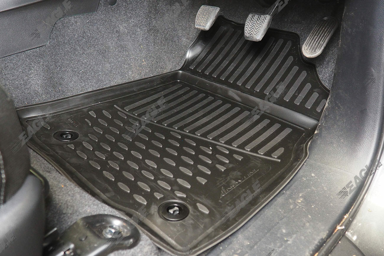 Toyota Hilux 2016+ (Revo) Tailored Fit TPE Rubber Floor Mats - Eagle 4x4
