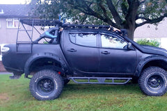 Toyota Hilux F1 Style Roll Bar - Black - Fits with Tonneaus - Matt Black - Eagle 4x4