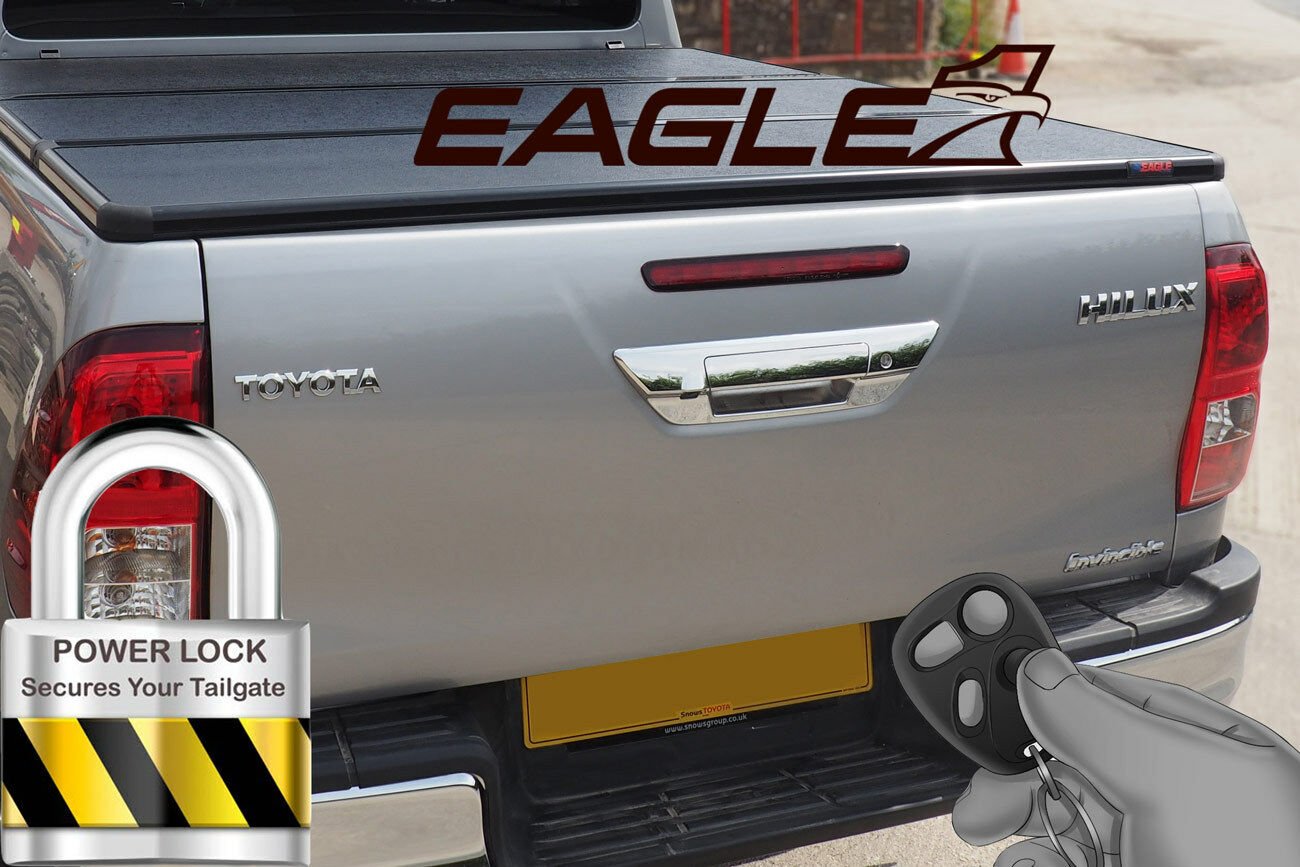Toyota Hilux Revo 2016+ Tailgate Powerlock - With Key Lock - Eagle 4x4