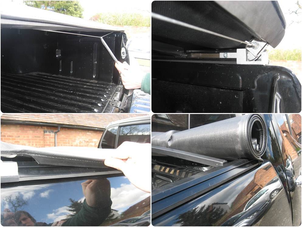 Toyota Hilux (Revo) D/C Soft Roll and Roll Bar - Gloss Black - Eagle 4x4