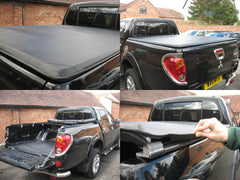 Toyota Hilux (Revo) D/C Soft Roll and Roll Bar - Gloss Black - Eagle 4x4
