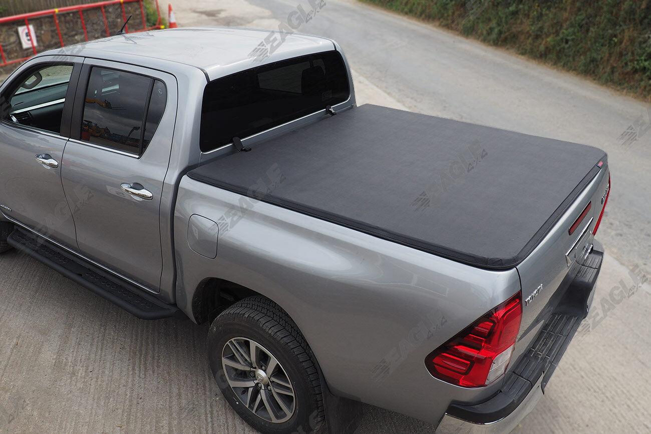 Toyota Hilux (Revo) D/C Soft Roll and Roll Bar - Gloss Black - Eagle 4x4