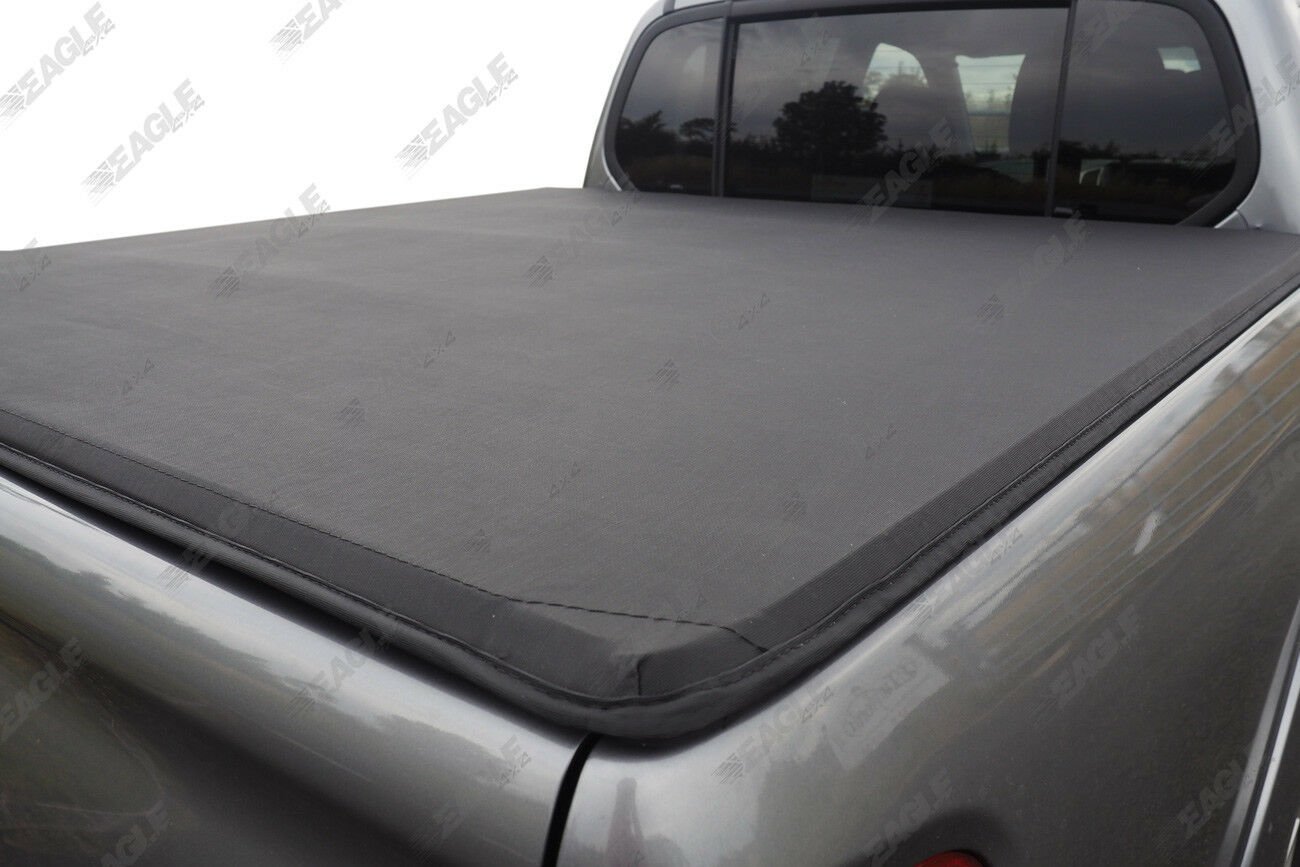 Toyota Hilux (Revo) D/C Soft Roll and Roll Bar - Gloss Black - Eagle 4x4