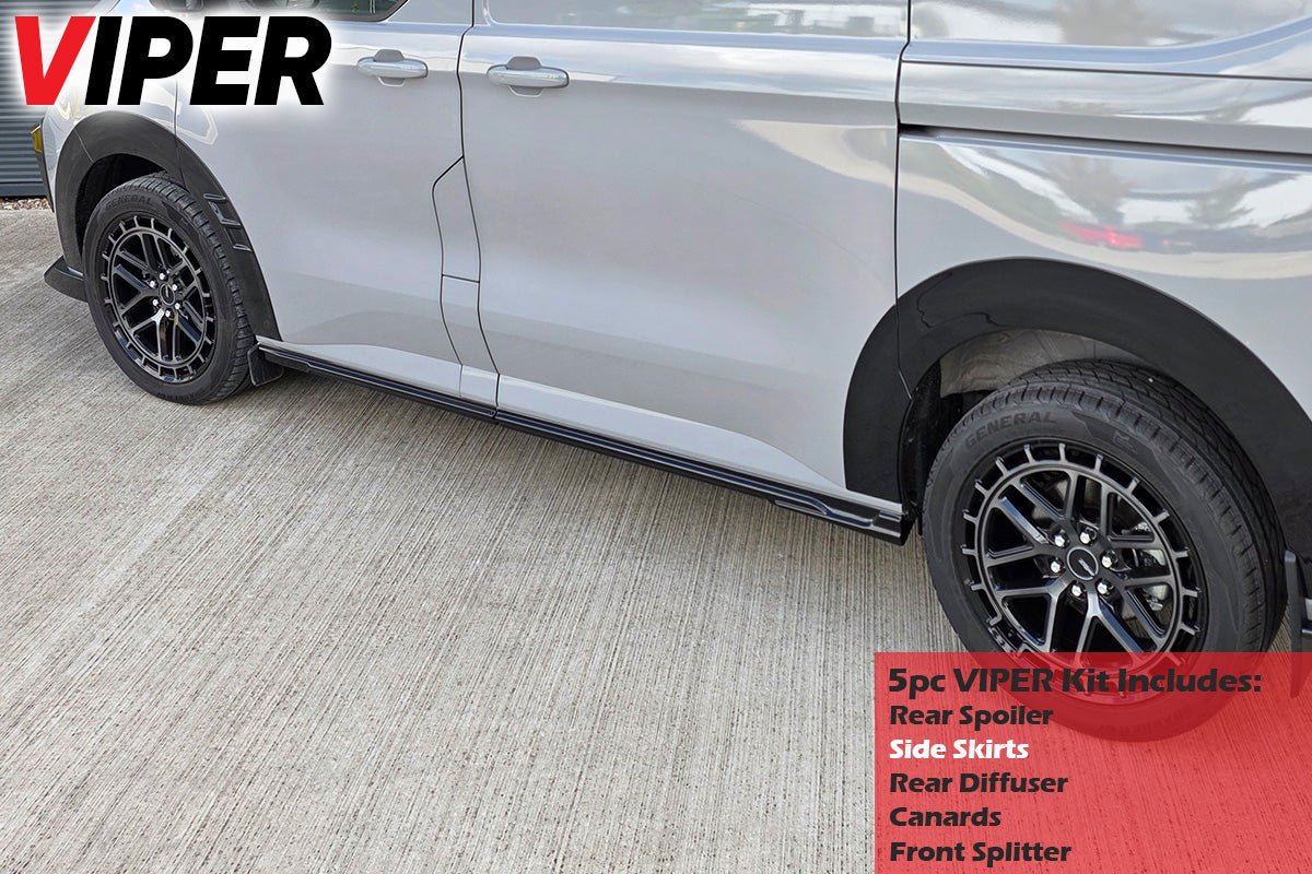 Vantrix VIPER 5 - Piece Gloss Black Kit for Ford Transit Custom 2024+ (LWB/Barn Doors) - Eagle 4x4