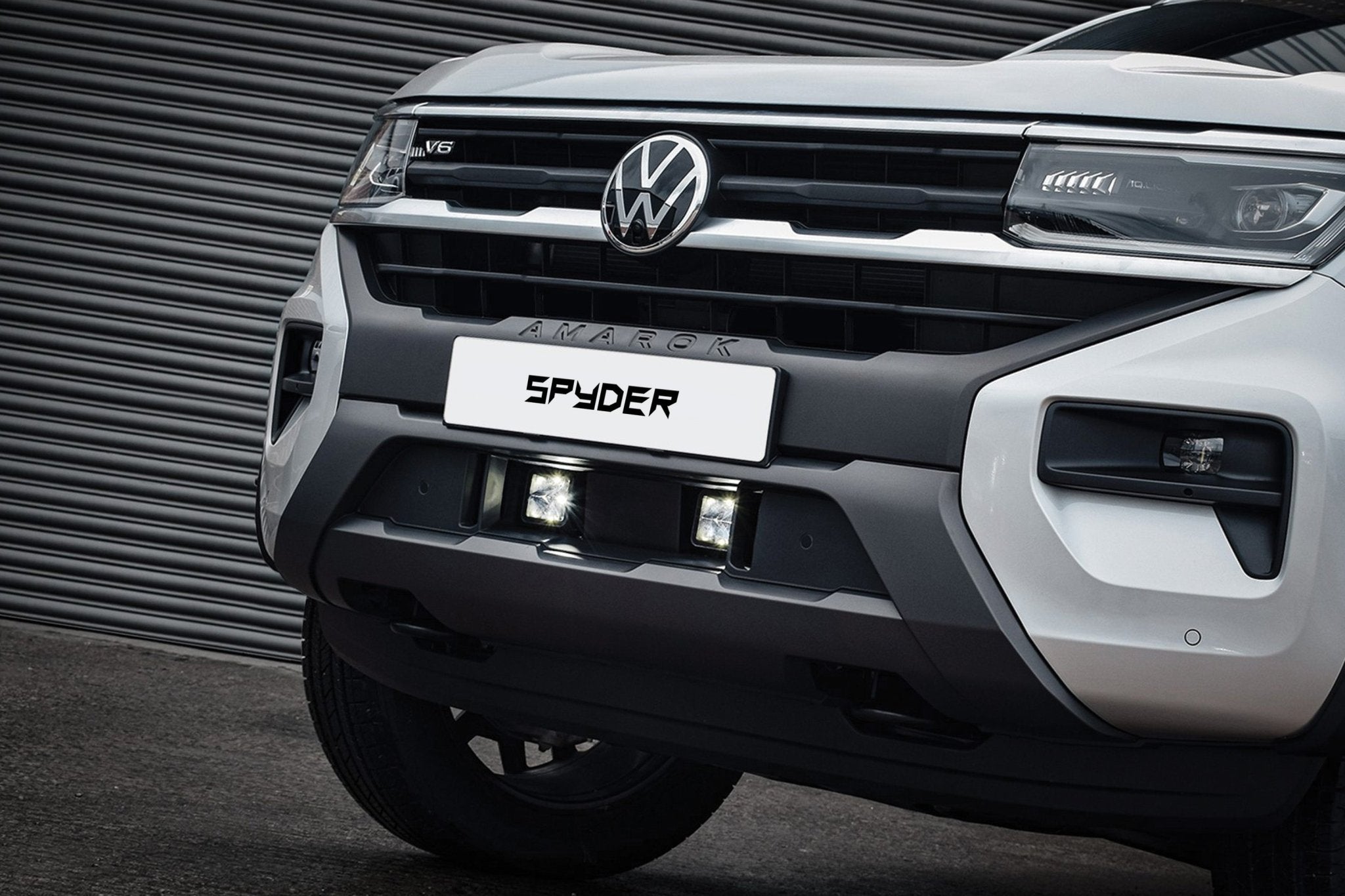 Volkswagen Amarok 2023+ Spyder Stealth Twin 10 - inch LED Light Bars + Integrated Grille Kit - Eagle 4x4
