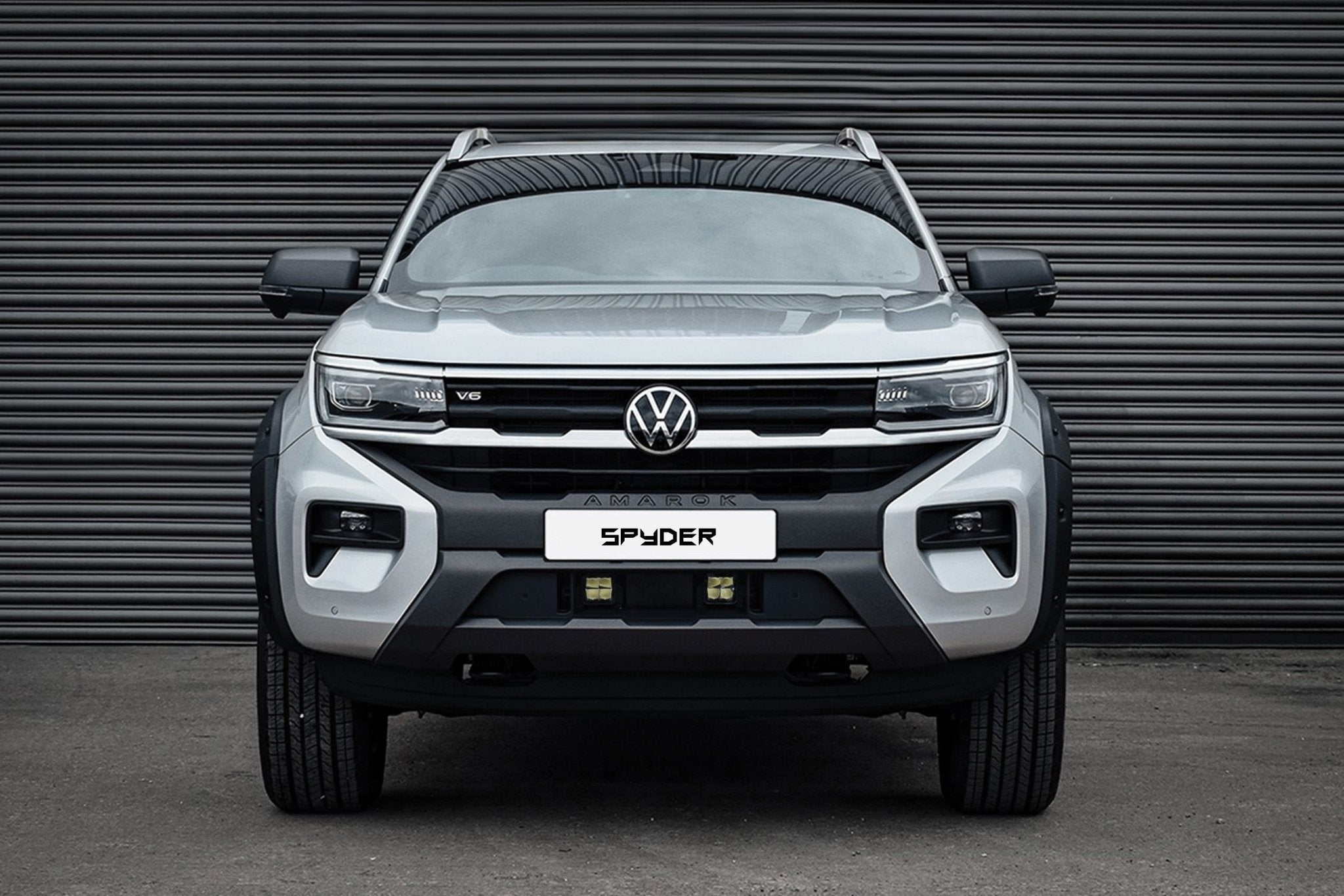 Volkswagen Amarok 2023+ Spyder Stealth Twin 10 - inch LED Light Bars + Integrated Grille Kit - Eagle 4x4