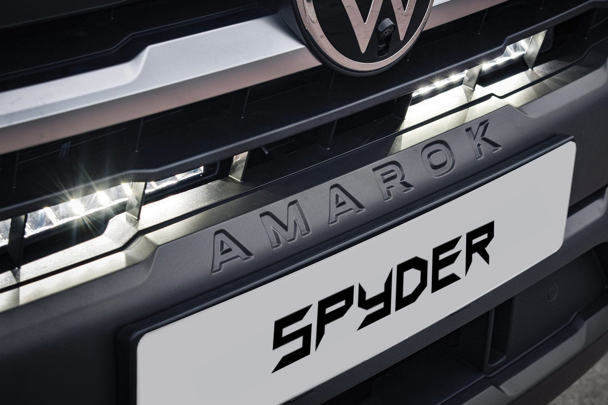 Volkswagen Amarok 2023+ Spyder Stealth Twin 10 - inch LED Light Bars + Integrated Grille Kit - Eagle 4x4