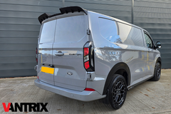 Ford Transit Custom 2024+ VanTrix Viper Rear Spoiler (Barn Door) - Matt Black