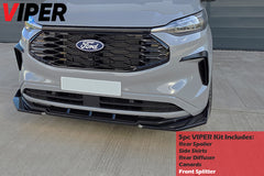 Vantrix VIPER 5-Piece Gloss Black Kit for Ford Transit Custom 2024+ (LWB/Barn Doors)