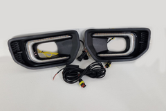 Ford Ranger 2023+  Fog Light Surrounds With DRLs /Indicators (NOT Wildtrak)