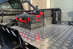 Fiat Fullback Hawk Truck Bed Sliding Tray - Chequered Plate - Eagle 4x4