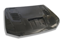 Ford Ranger 2023+ Carbon Fibre Replacement Bonnet With Integrated Scoop - Eagle 4x4